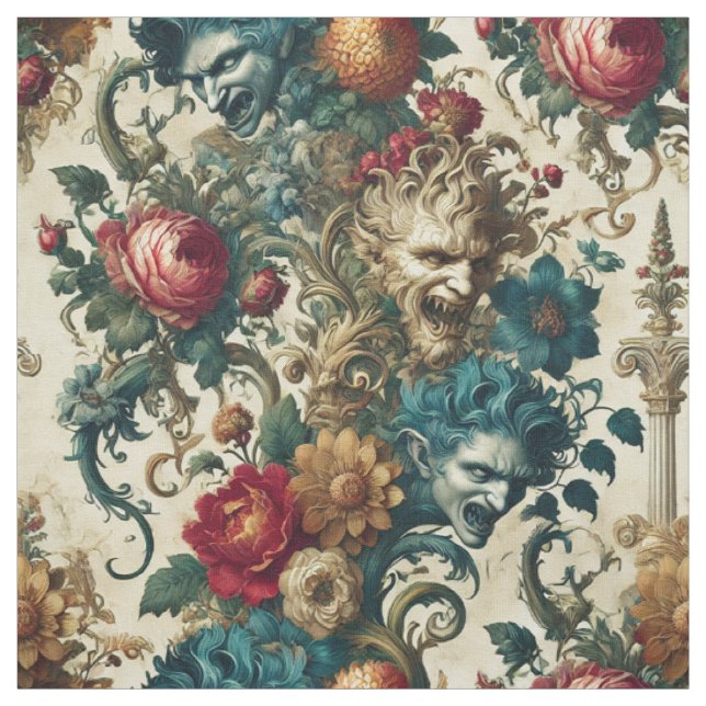 Tissu L'anarchie des arcanes - Carreaux de déclaration g (Échantillon)