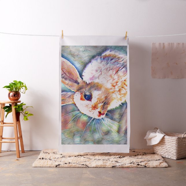 Tissu lapin aquarell (In Situ)
