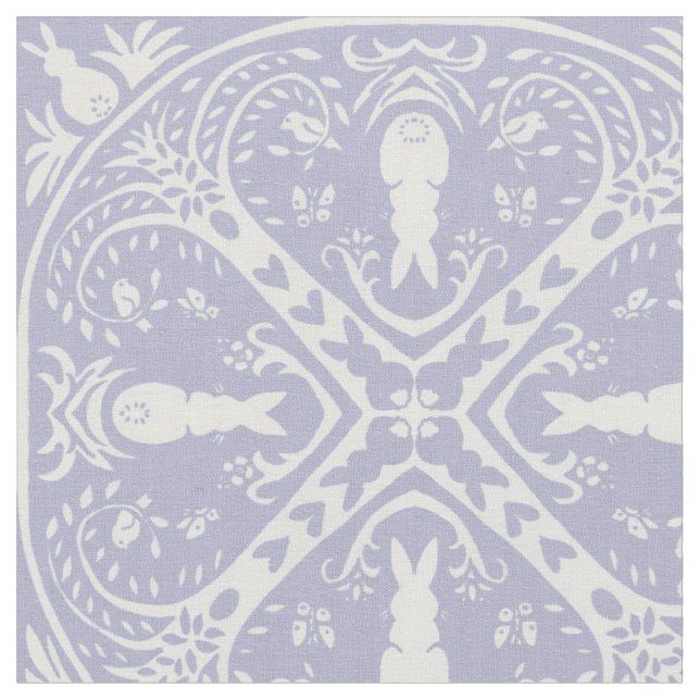 Tissu Lapin bleu clair lapin Motif bébé garçon bébé pépi (Fermer)