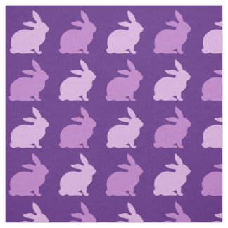 Tissu Lapin lapin de lapin de lavande mauve