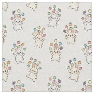 Tissu Lapin Mignon Kawaii