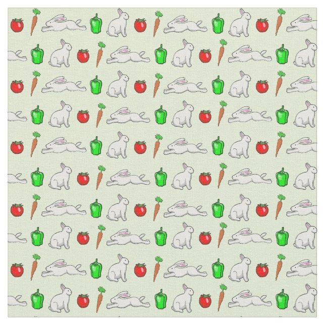 Tissu Lapins dans le jardin végétal (Fermer)