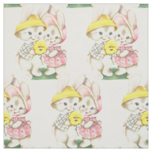 Tissu Lapins de cru de Pâques