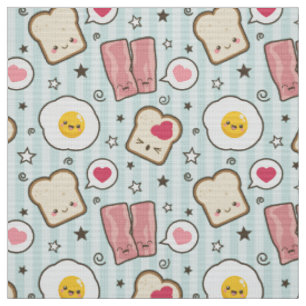 Tissu Lard de Kawaii et sandwich déconstruit par oeuf a