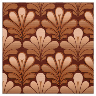 Tissu L'art déco Shell modèlent, cuivrent et se