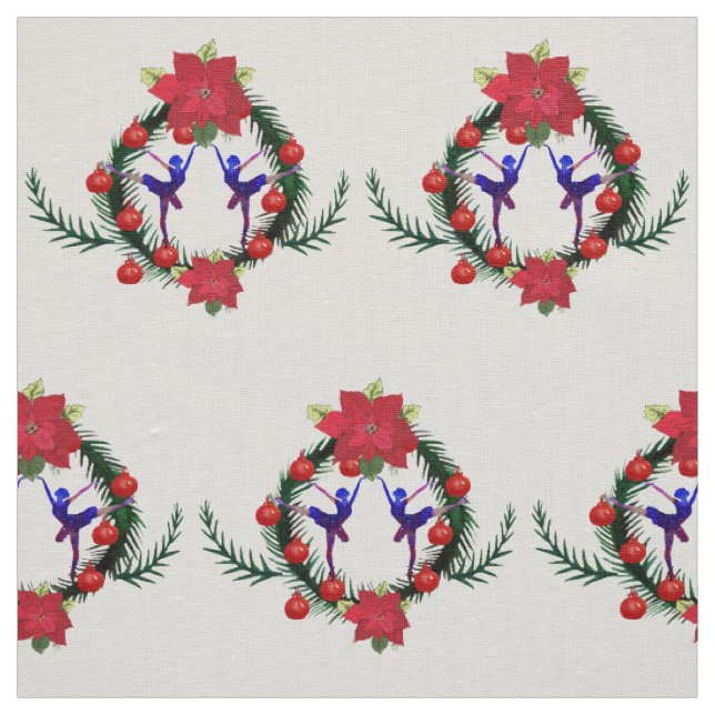 Tissu L'art des fêtes d'hiver du ballet (Échantillon)