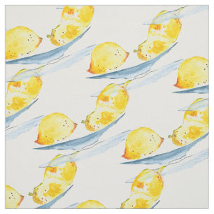 Tissu L'art fruitier aux citrons jaunes