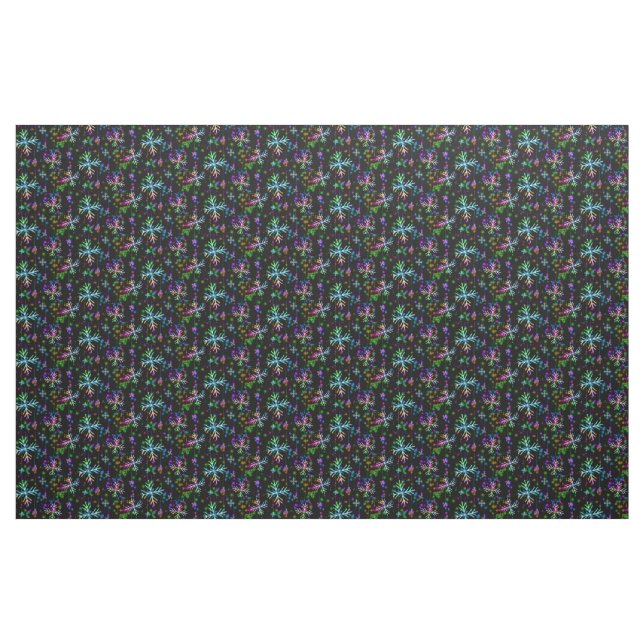Tissu L'atmosphère de Noël festive et animée de Slippery (Yard)