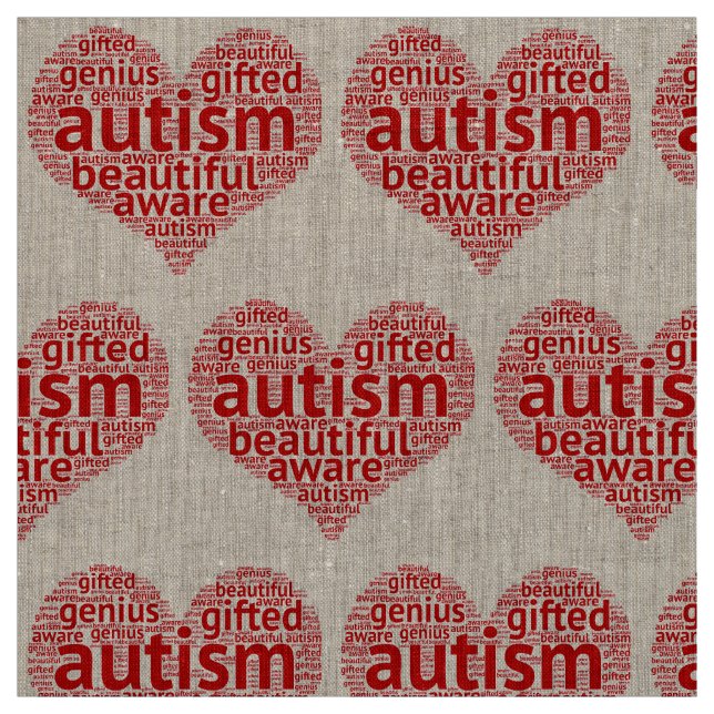 Tissu L'autisme est beau (Échantillon)