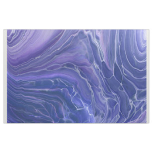 Tissu Lavande Bleu Très Peri Marbre Acrylique Abstrait 