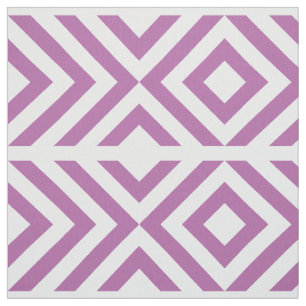 Tissu Lavande et chevrons blancs et diamants