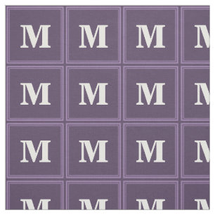 Tissu Lavande Monogramme