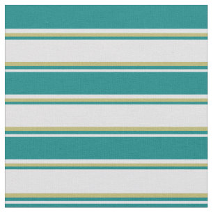 Tissu Lavande, Turquoise et Motif kaki sombre