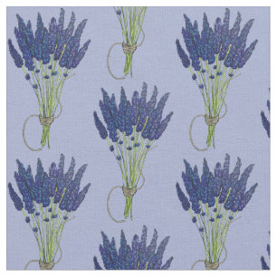 Tissu Lavandula Lavender Bund Herbe Jardin Fleur Violet