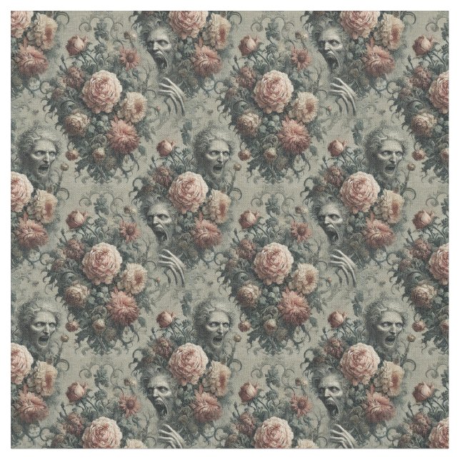 Tissu Lazarus Weeps - Carreaux Gothiques Dense (Fermer)