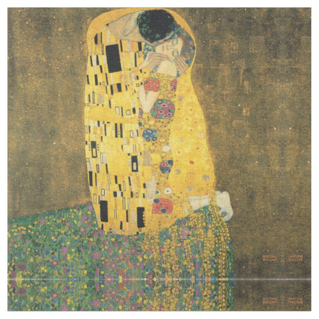 Tissu Le Baiser - Gustav Klimt (Fermer)