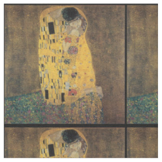 Tissu Le baiser, reproduction, peinture de Gustav Klimt,