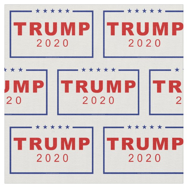 Tissu Le blanc classique de Trump 2020 (Fermer)