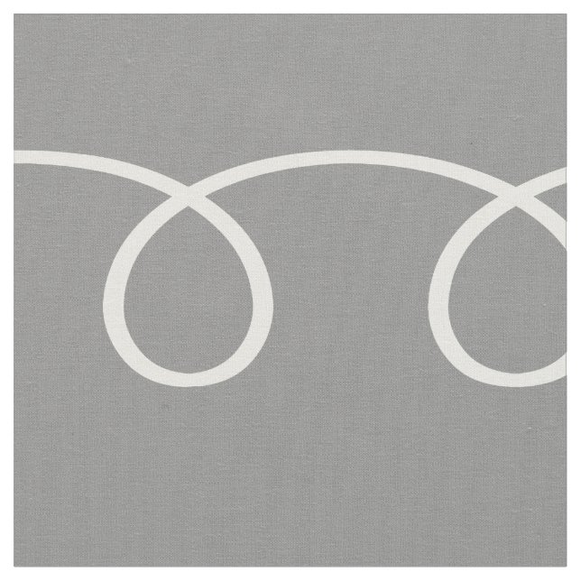 Tissu Le blanc tourbillonne sur le gris de colombe (Fermer)