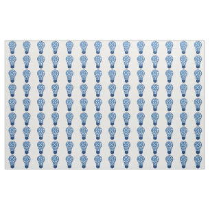 Tissu Le bleu embraye l'ampoule