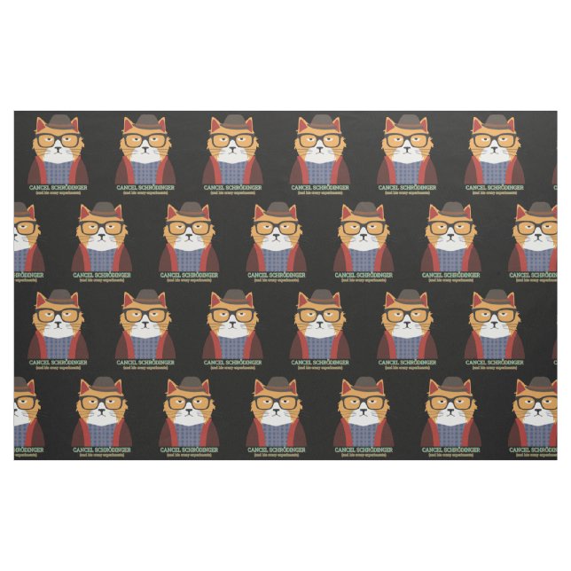 Tissu Le chat de Schrodinger (Fat Quarter)
