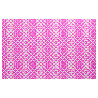 Tissu Le Chic Ikat, un rétro rose vif, tombe Motif