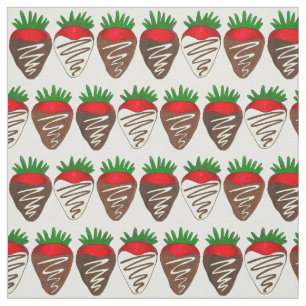 Tissu Le chocolat du jour de Valentines Berry aux fraise