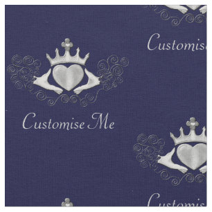 Tissu Le Claddagh (Argent)