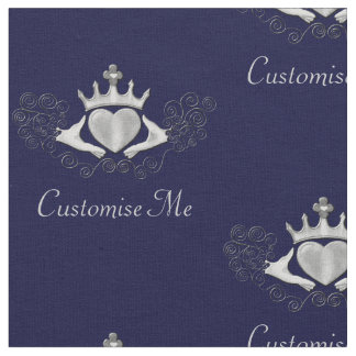 Tissu Le Claddagh (Argent)