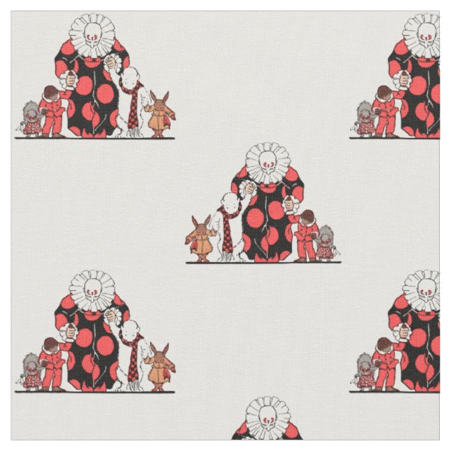 Tissu le clown et ses amis saluent (Fermer)