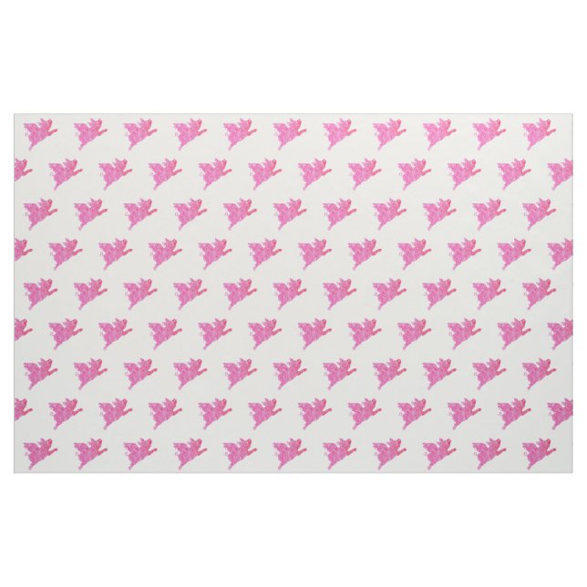 Tissu Le Cochon Volant, Quand Les Cochons Volent, (Fat Quarter)