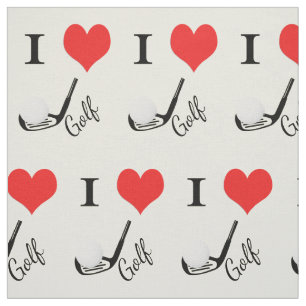 Tissu Le coeur du golf