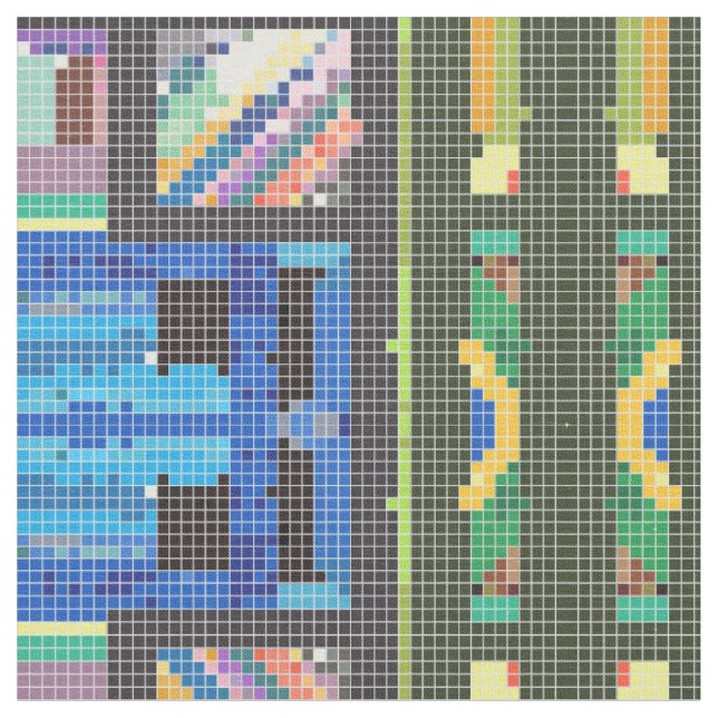 Tissu Le coin géométrique acrylique (Fermer)