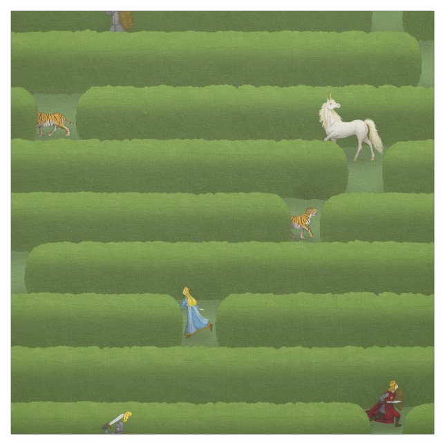 Tissu Le conte de verdure Maze (Échantillon)