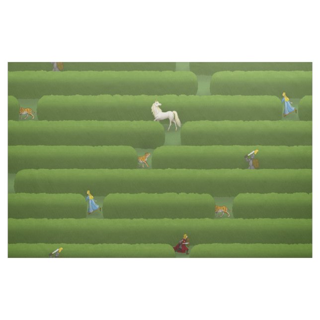 Tissu Le Conte d'Équité du Maze (grande échelle) (Fat Quarter)