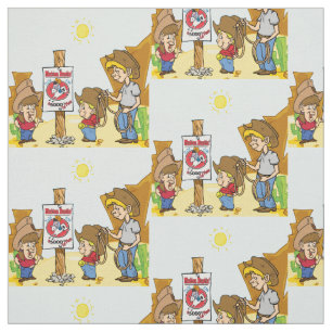 Tissu Le cowboy de Bustin de mouton badine occidental