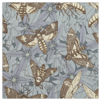 Tissu Le crépuscule de la tête de la mort
