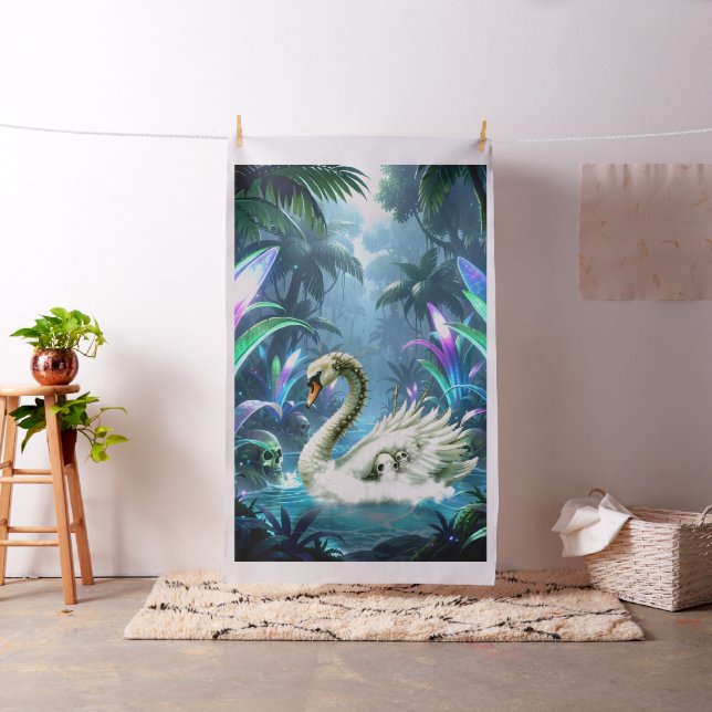 Tissu Le Cygne des Eaux Oubliées.  (In Situ)
