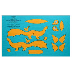 Tissu Le do-it-yourself a coupé et coud le dragon de Koi