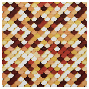 Tissu Le "dragon mesure" - le chocolat, bronzage, la