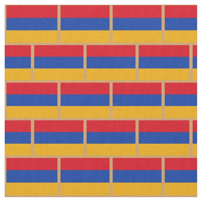 Tissu Le drapeau arménien et la mode arménienne Fabric/s (Fermer)