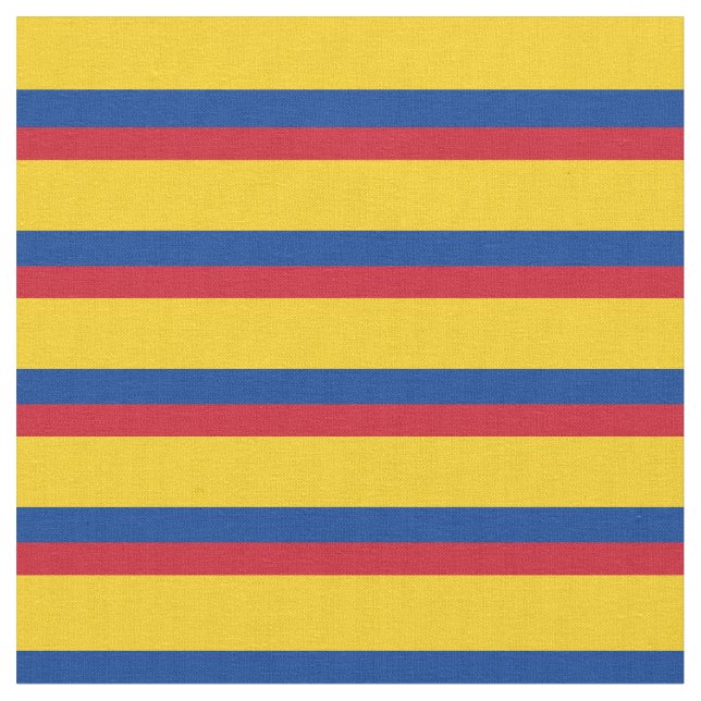 Tissu Le drapeau colombien et la mode branchée (Fermer)