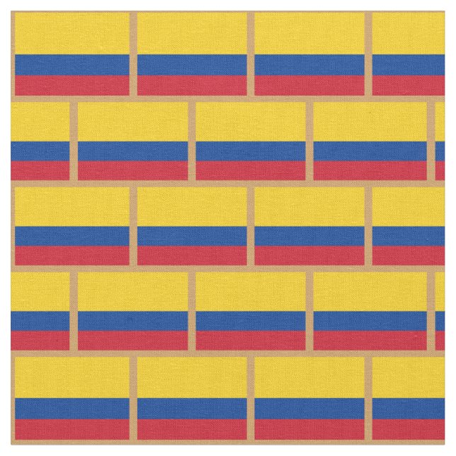 Tissu Le drapeau colombien et la mode colombienne Fabric (Fermer)