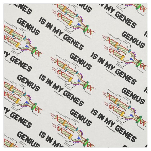 Tissu Le génie est dans mes gènes Réplication de l'ADN (Échantillon)
