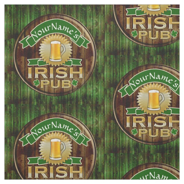 Tissu Le jour de Pub de St Patrick irlandais nommé (Échantillon)
