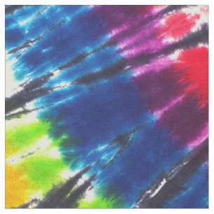 Tissu Le kaléidoscope d'arc-en-ciel teignent en nouant