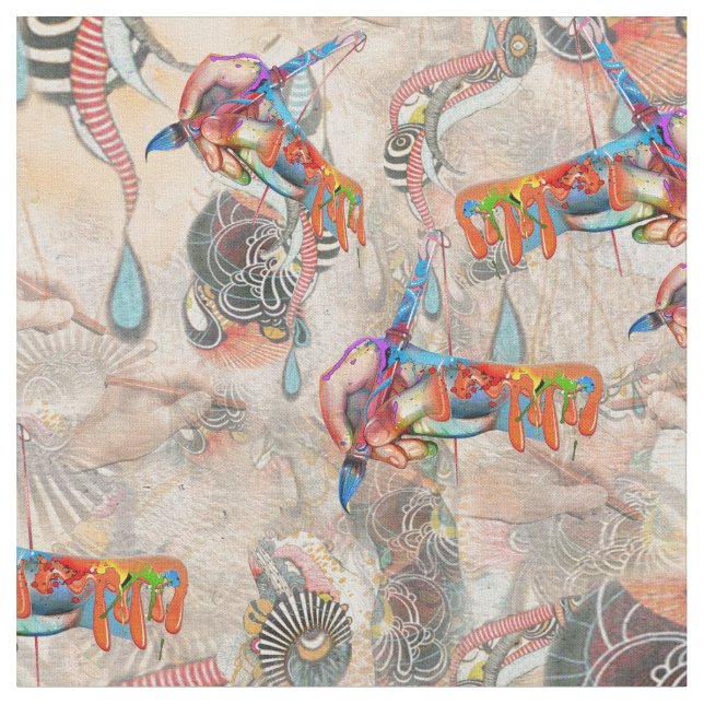 Tissu Le langage de la lumière (Fermer)