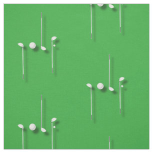 Tissu Le logo de golf avec la boule de golf matraque le