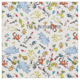 Tissu Le monde du modèle de Dr Seuss