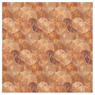Tissu Le penny/penny de Lincoln cuivrent la pièce de